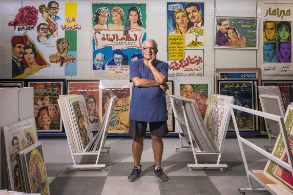 Abboudi Bou Jaoude stands fiercely smiling surrounded by his collection of posters, books, photographs, cassettes, vinyls and CDs, in his shop in Hamra."Beirut is always Beirut, despite many things having changed in time. But there’s always space for life"